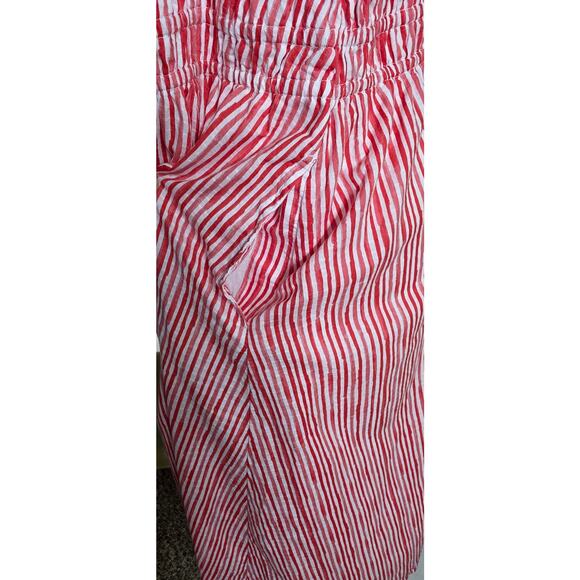 Lands End Women's Textured Tie Shoulder Midi Dress‎ Size L - Picture 2 of 6